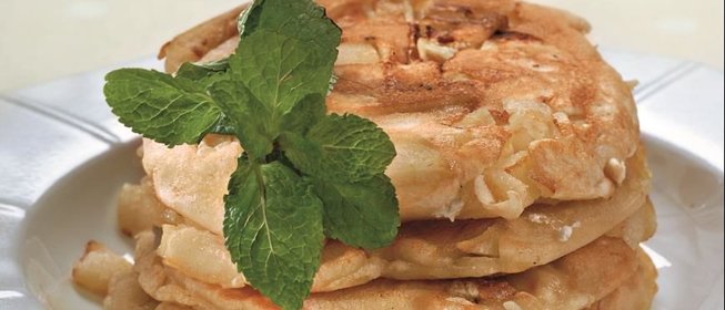 Блинчики с яблочным припеком