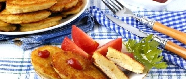 Картофельно-куриные оладьи