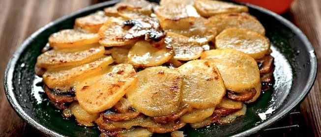 Картофельная запеканка с грибами