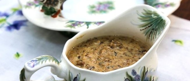 Сливочно-грибной соус для мяса