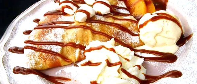 Блины с мороженым