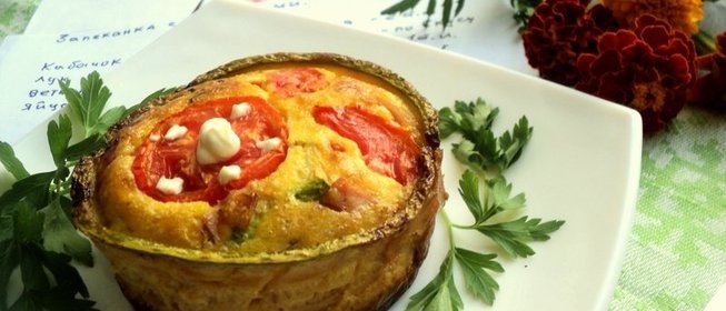 Запеканка с кабачками