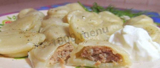 Пельмени из заварного теста