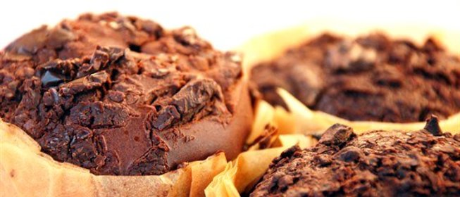 Шоколадные маффины с какао