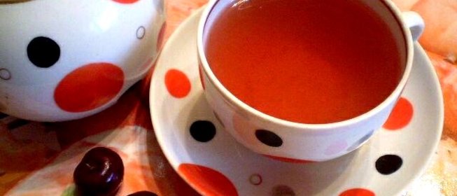 Чай черный с мятой и вишней