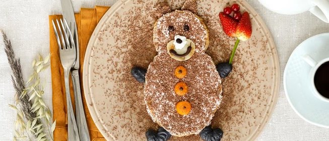 Медведь из блинов