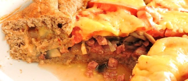 Пицца из обойной пшеничной муки