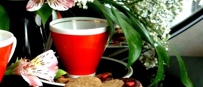 Кофейное печенье Сердечко