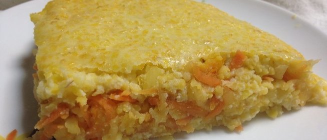 Запеканка из кукурузной каши