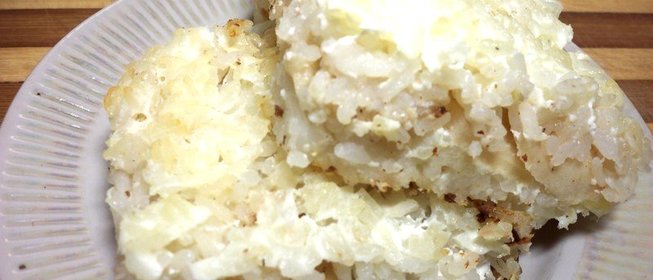 Запеканка из риса с яблоками