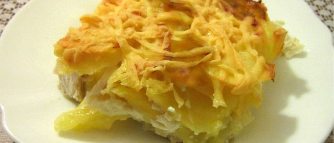 Картофельная запеканка с грудкой