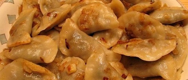 Вареники с шампиньонами
