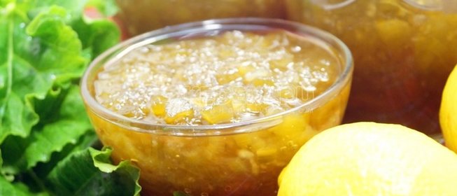 Варенье из ревеня с лимоном