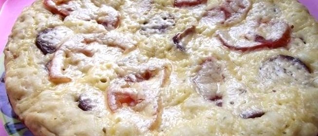 Пицца на сковороде без сметаны