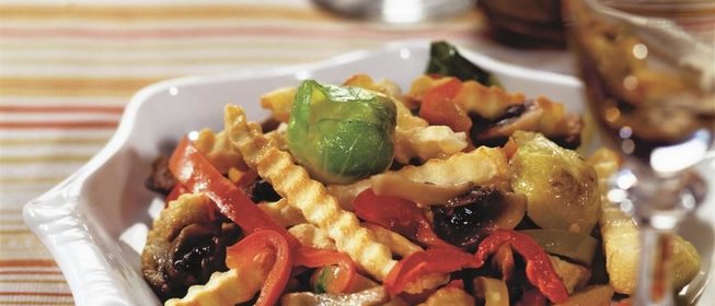 Картофельный салат с грибами