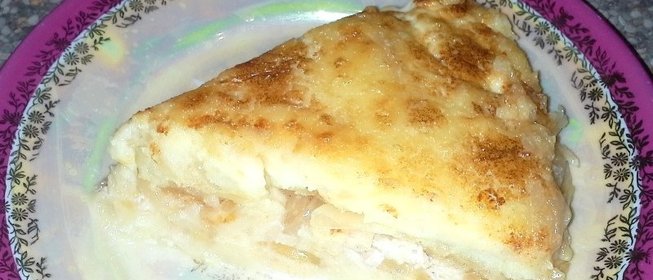 Запеканка из вареного картофеля