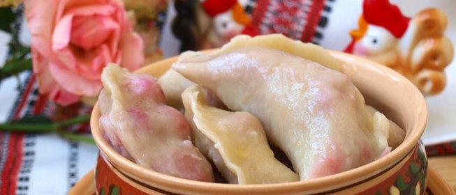 Вареники с вишнями из постного заварного теста