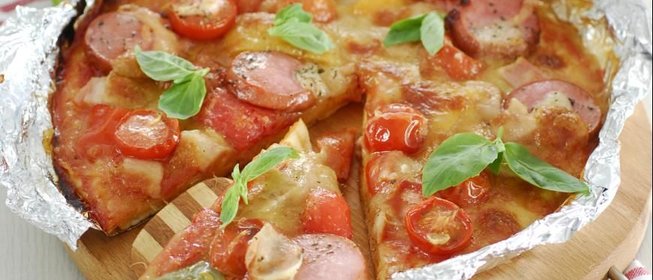 Пицца на мангале