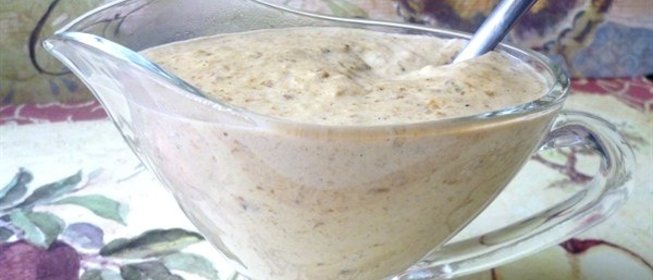 Грибной соус со сметаной