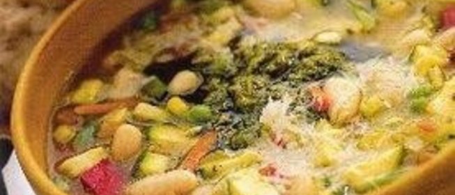 Горшочек с белой фасолью и песто