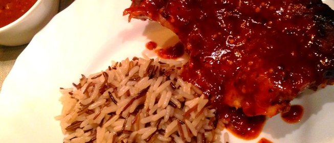 Свинина в кисло-сладком соусе в духовке