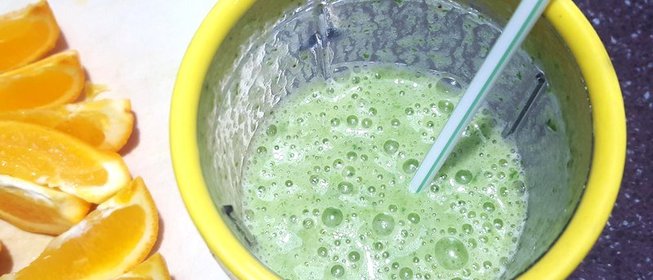 Смузи из шпината и банана