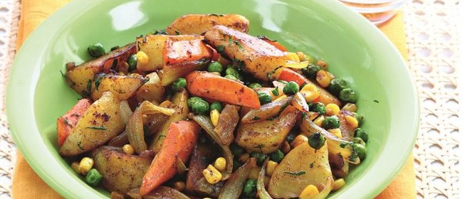 Быстрое овощное рагу с Гараммасала