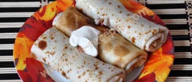 Блинчики с бананами