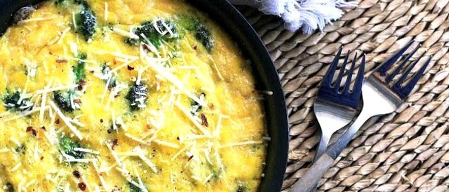 Омлет с брокколи