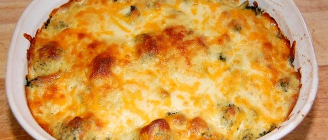 Запеканка с брокколи
