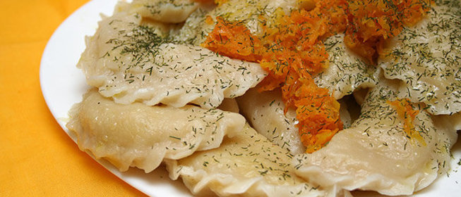 Постные вареники с картошкой