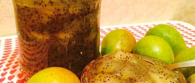 Варенье из груш с маком