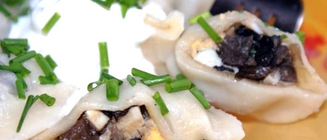 Пельмени с грибами