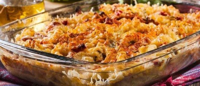 Запеканка с фаршем и макаронами