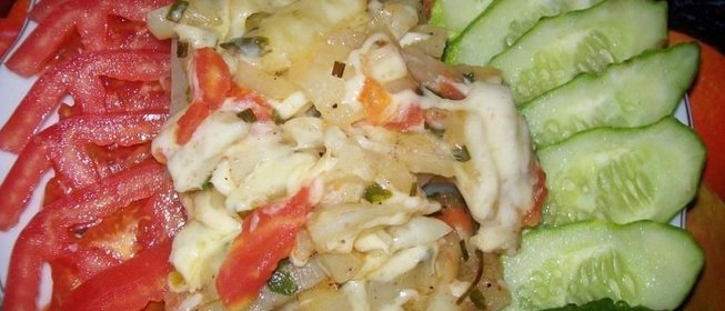 Жареная картошка с сыром