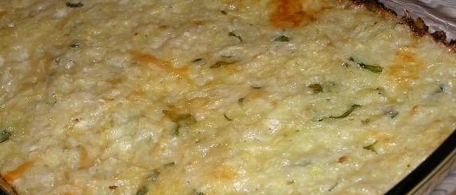 Картофельная запеканка с зеленью