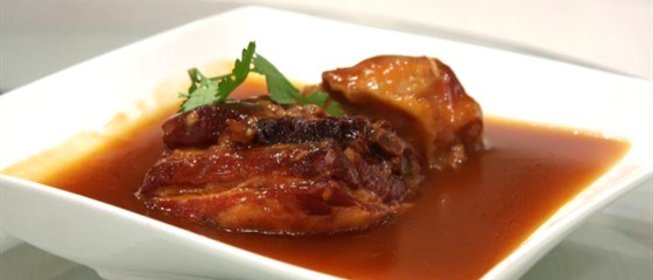 Свинина в ананасовом соусе