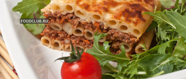 Запеканка из макарон с фаршем