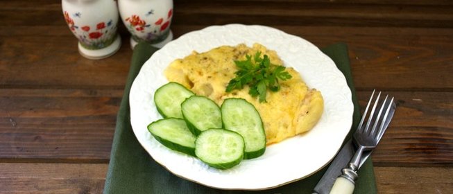 Запеканка картофельная с рыбными консервами