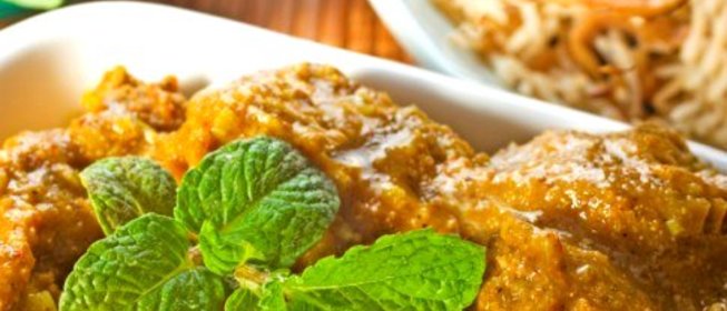 Свинина на пару с овощным карри