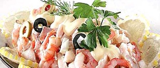 Креветки в майонезе