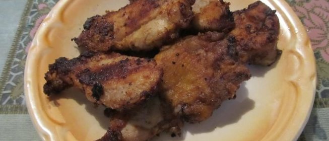 Свинина в кляре на сковороде