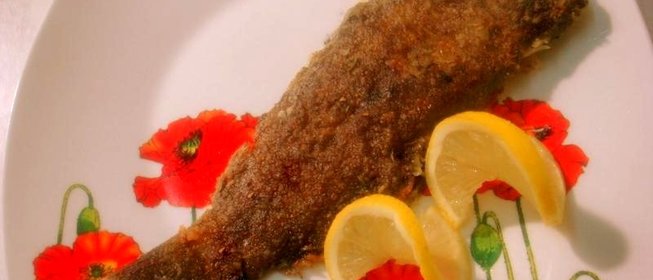 Рыба жареная с дымком