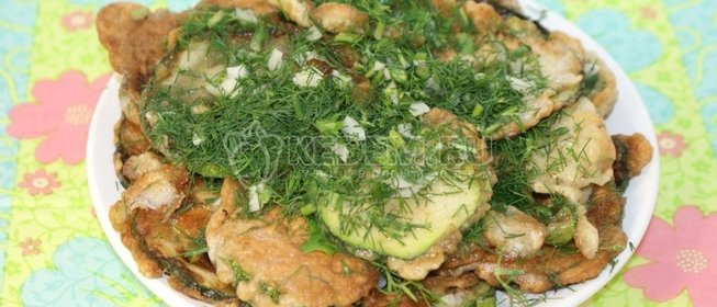 Закуска из кабачков