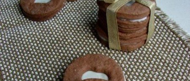 Печенье шоколадно-банановое с глазурью