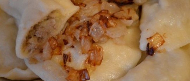 Вареники с картошкой и печенкой