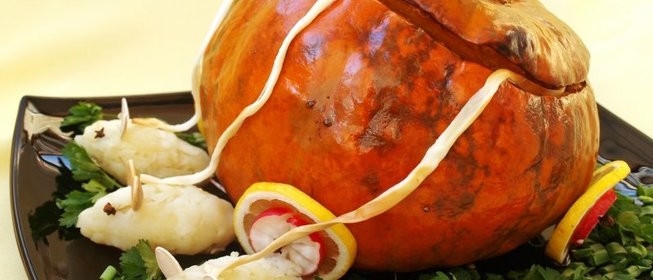 Фаршированная тыква Карета для Золушки