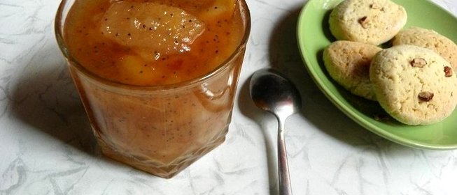 Грушевое варенье с маком