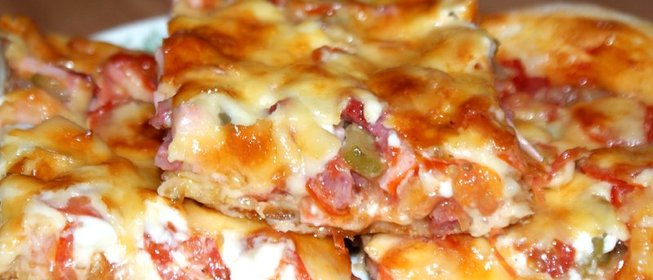 Пицца из дрожжевого теста