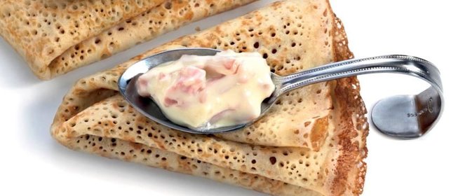 Сырный соус с ветчиной